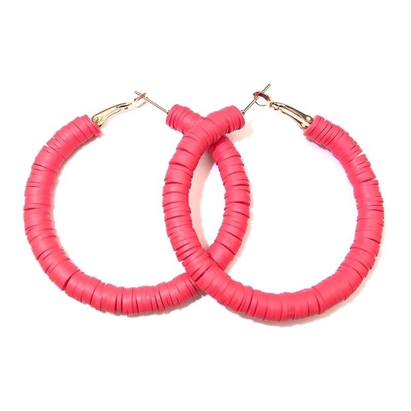 🍒3/$30 New Colorful Disc Hoops - Picture 10 of 12